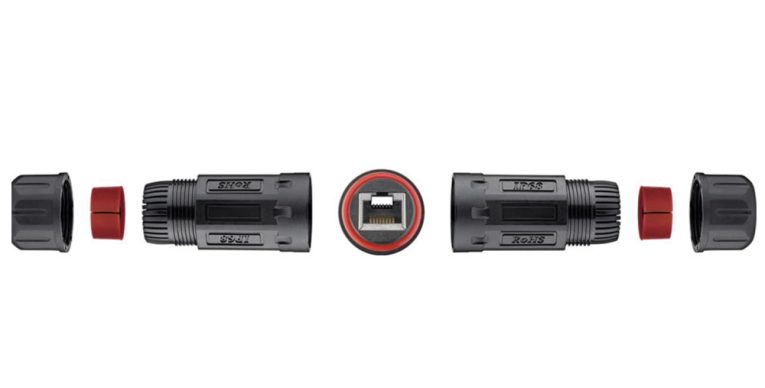 rj45 conexao ip68 femea-femea 2